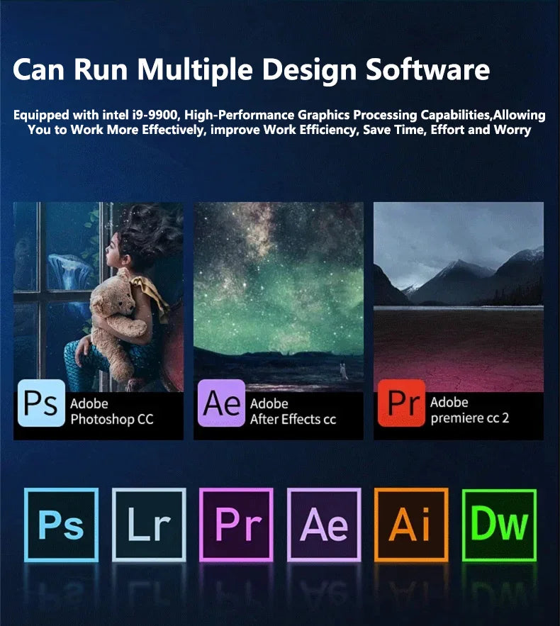 LENO 15.6" Intel Core i9 10980HK Windows 11 Pro Laptop Computer Portable Notebook PC Office Study 32GB RAM 512GB 1TB 2TB SSD