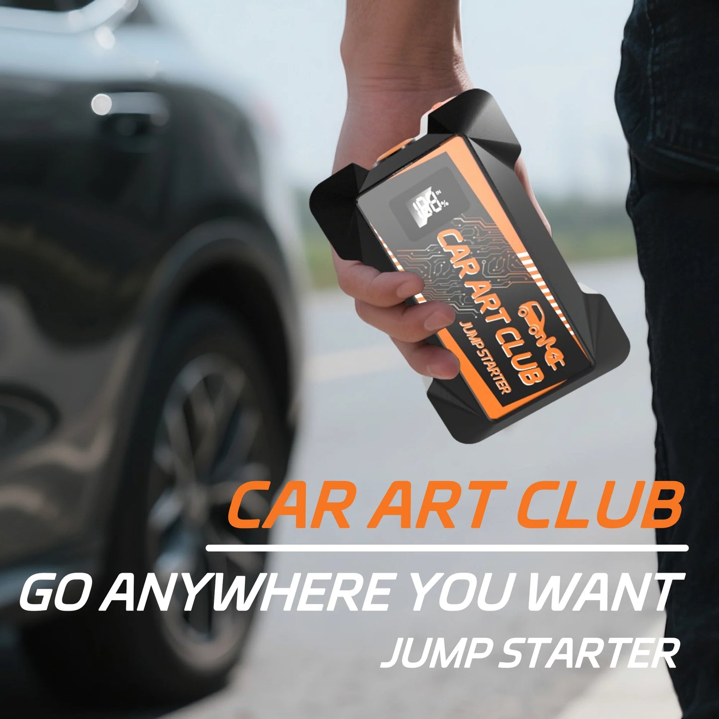 NEW 6000A Car Jump Starter Power Bank 12V Portable Car Battery Booster Charger Starting Device Petrol Diesel-powered Car Starter