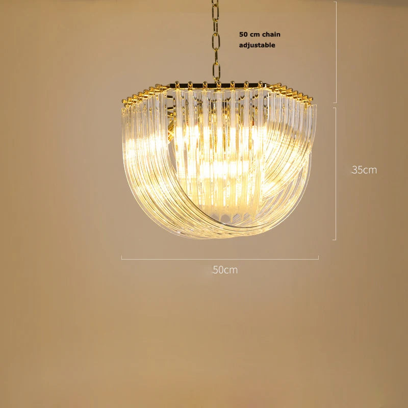 Modern Luxury Crystal Iron Chandelier Living Room Restaurant Bedroom Villa Hotel Lobby Highend Led Ceiling Lamp Home Decor Light