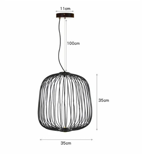 Italian Pendant Lamp minimalist Birdcage Hanging Light Designer Foscarini Spokes 1/2 Light Home Decor stairway spot lighting