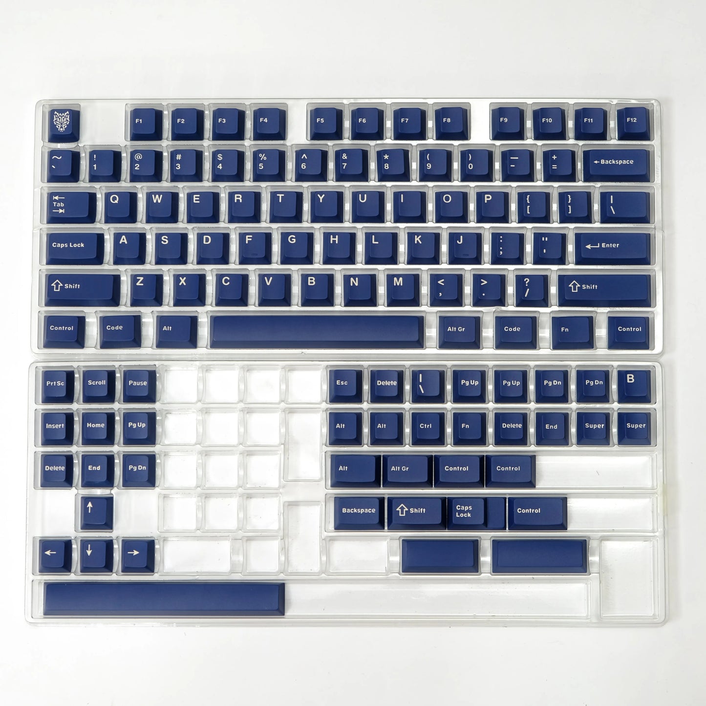 120 Keys Minimalist Style White Double Shot PBT Keycaps Cherry Profile Key cap for Cherry MX Switches Mechanical Gaming Keyboard