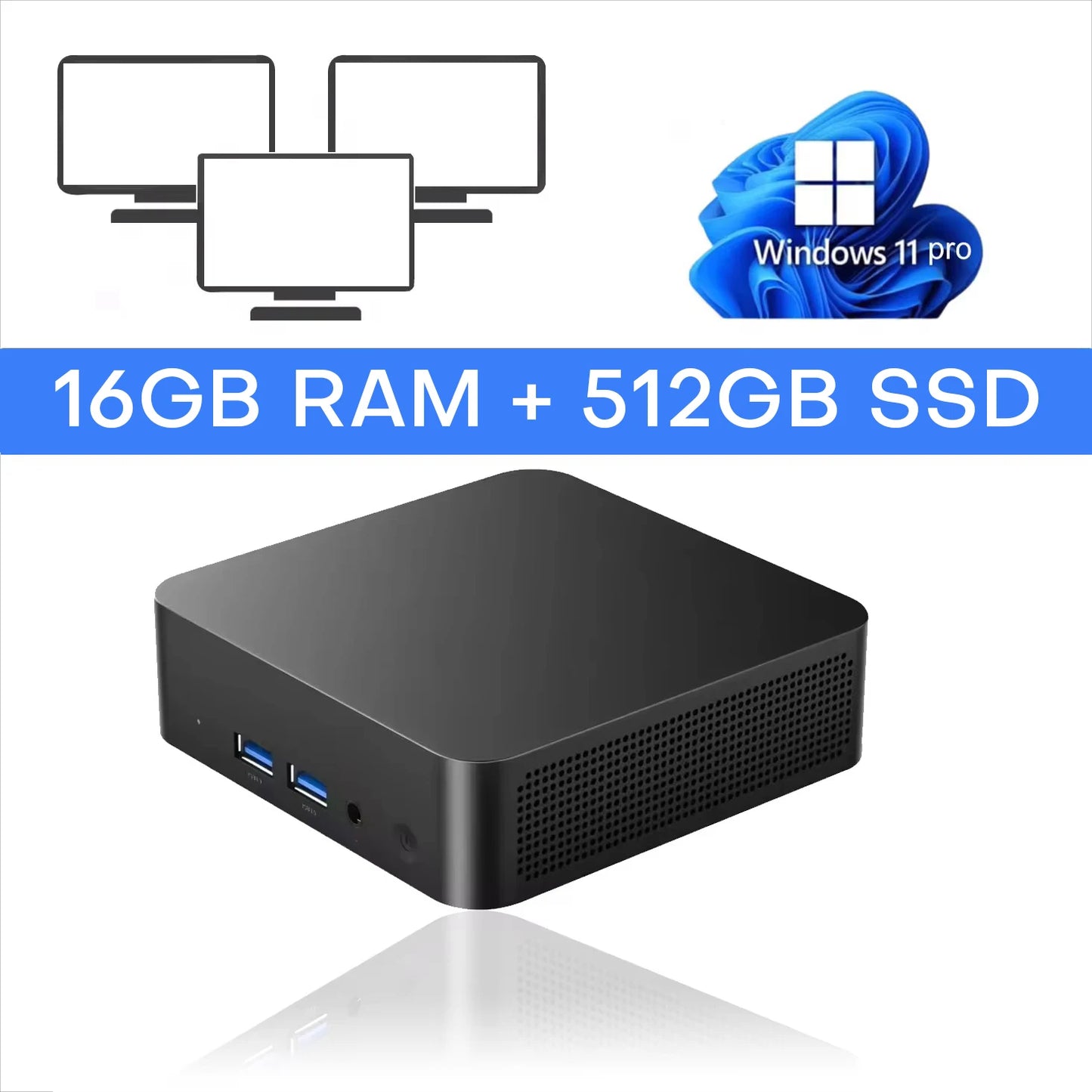 2026 New Mini PC Computer Intel core i9 10980HK Windows 11 16/32GB RAM 1TB 2TB SSD WIFI 6 BT5.2 4K HD Mini Gaming office