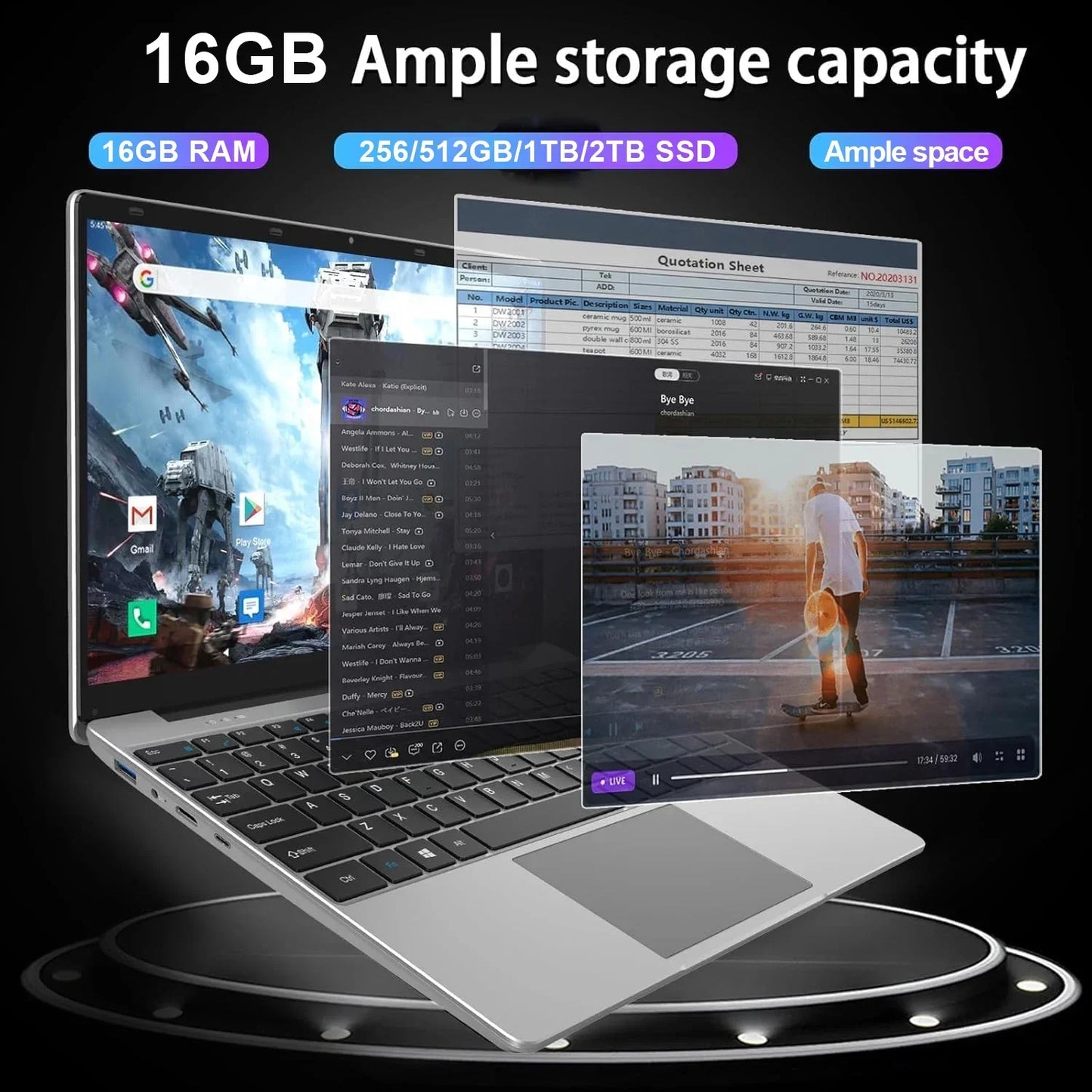 Core i9-10980 Gaming Office Laptop | 16GB RAM | 1TB 2TB SSD | 1080P FHD | Fingerprint Unlock | Excellent Cost Performance and Pe