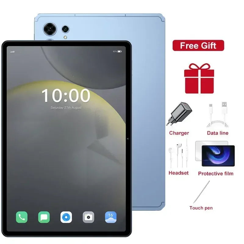 New Pad 7s Pro 22GB+2TB Tablet PC 10.1HD Screen Global Version 10000mAh 5G Dual SIM Card Tablets Android 15 Children's Tab