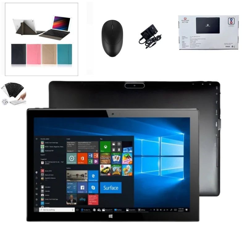 10.1" Windows 10 Pro Tablet PC Intel Celeron N4000 64bit Quad Core Dual Camear 4GB DDR 32GB ROM 1280 x 800 IPS HD-MI Port