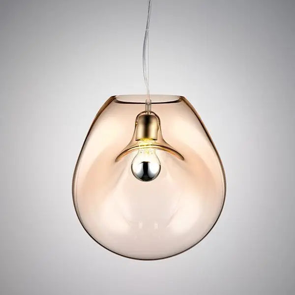 Modern Led Pendant Light Home Decor Dining Room Pendant Lamp Simple Nordic Creative Personality New Smoke Glass Chandelier E27