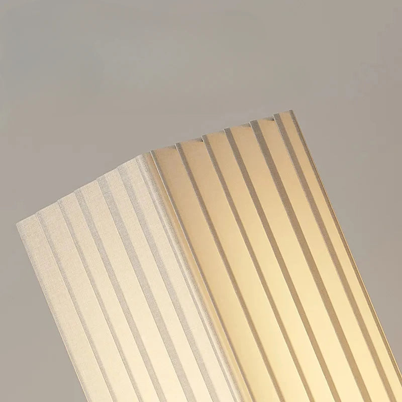 Fabric Wood LED Floor Lamp Decorative Standing Night Light for Living Room Sofa Side Bedroom Bedside Home Decor