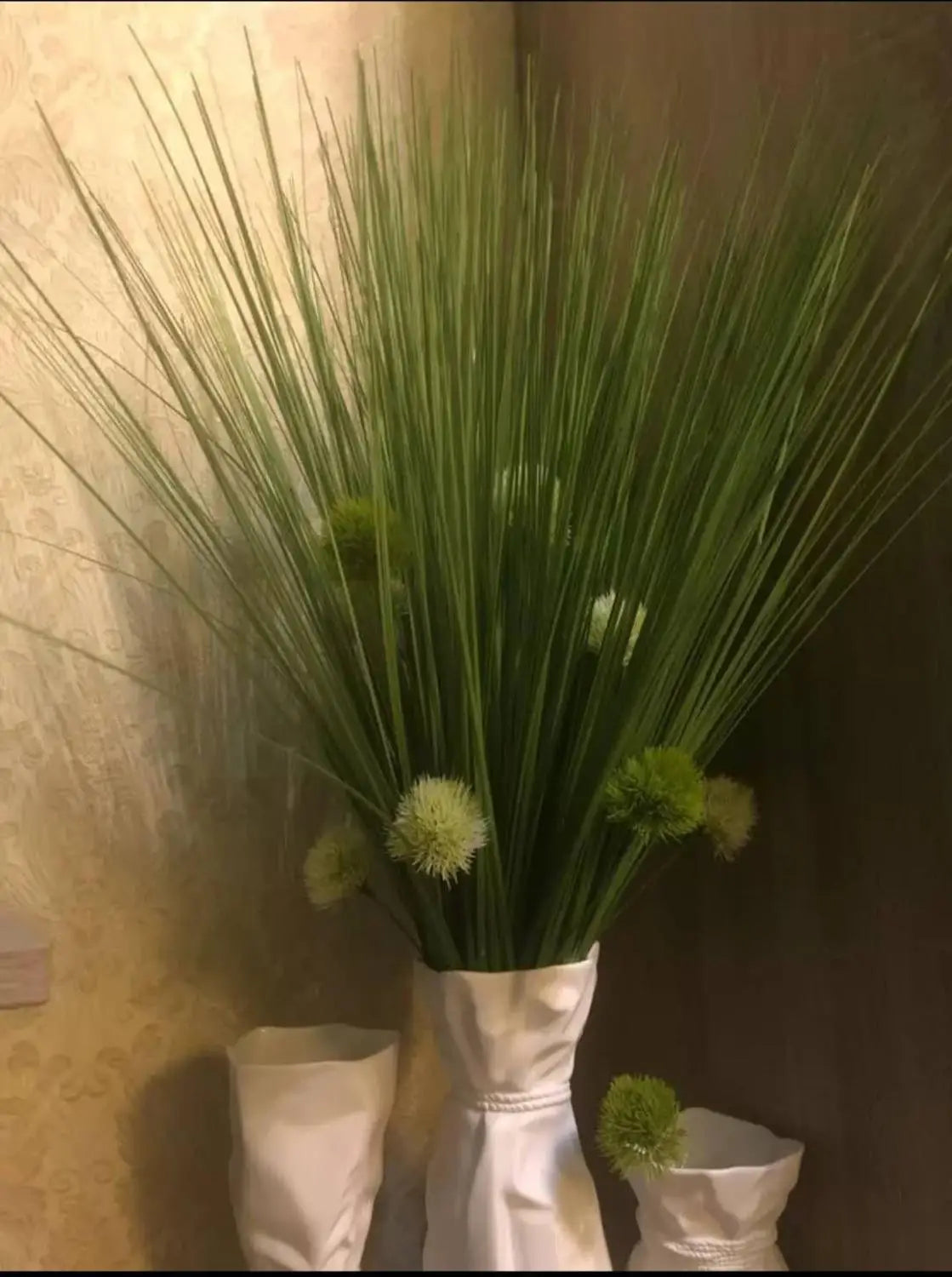 65CM Large Artificial Tropical Plants Green Onion Grass Bundle Plastic Flower Arrangement Garden Wedding Living Home Decor