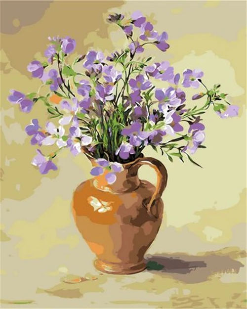 HUACAN Diy Oil Painting By Numbers Flowers HandPainted Drawing Canvas Kits DIY Home Decor Gift Pictures