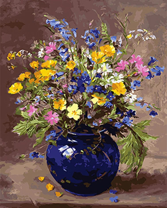 HUACAN Diy Oil Painting By Numbers Flowers HandPainted Drawing Canvas Kits DIY Home Decor Gift Pictures
