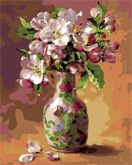 HUACAN Diy Oil Painting By Numbers Flowers HandPainted Drawing Canvas Kits DIY Home Decor Gift Pictures