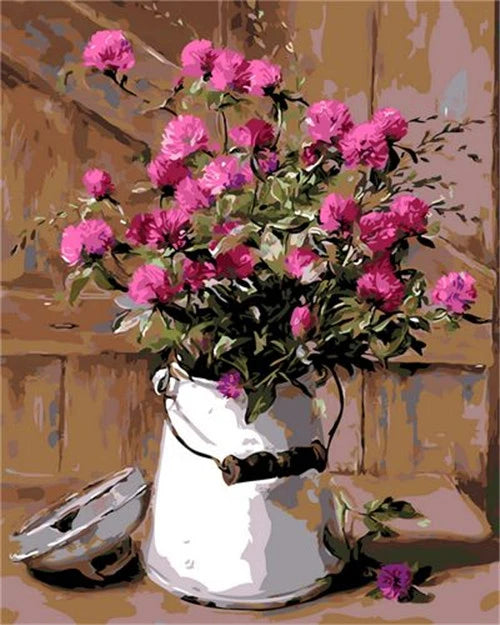 HUACAN Diy Oil Painting By Numbers Flowers HandPainted Drawing Canvas Kits DIY Home Decor Gift Pictures