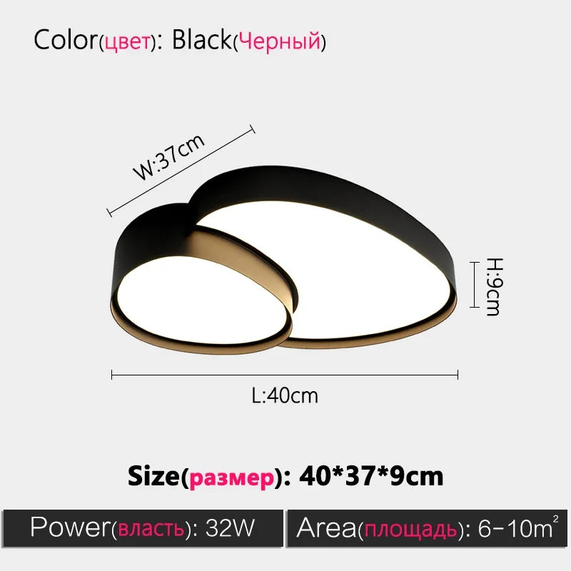 Modern Minimalist Creative LED Ceiling Chandelier Lamps Design Art Suspension Pendant Light Home Decor Items Living Room Bedroom