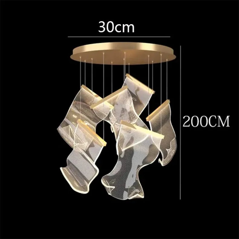Modern home decor led lights pendant light lamps forstaircase Chandeliers for living room hanging light indoor lighting
