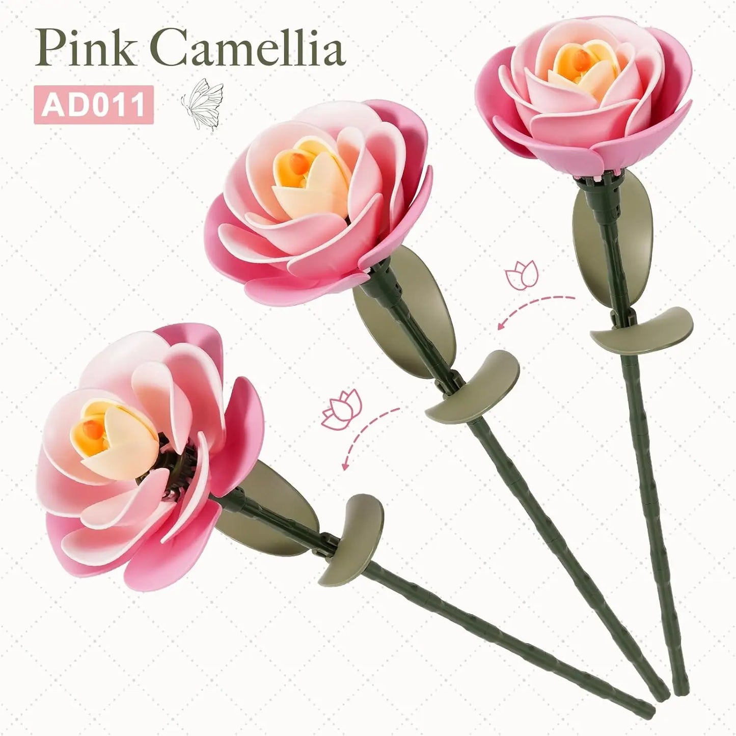 Rolife 3D Puzzle Flowers Wooden Model Kits Home Decor Accessories Living Room Gifts  on Valentine's Day Flower for Women