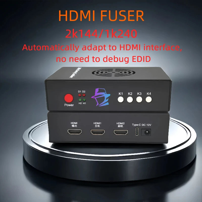 2K144/1K240 DMA 6th Fuser Video Overlay Box HDMI Display Support DMA Video Processor Fusion Unit Computer Components