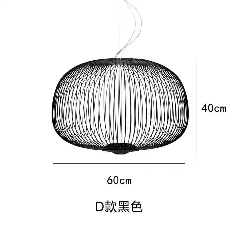 Italian Pendant Lamp minimalist Birdcage Hanging Light Designer Foscarini Spokes 1/2 Light  Home Decor stairway spot lighting