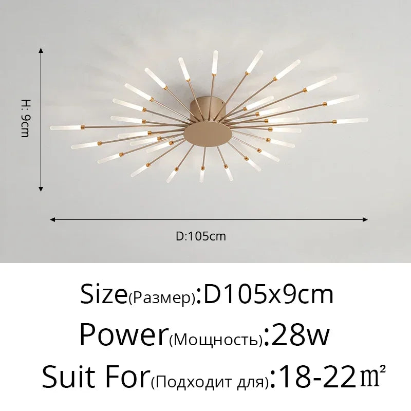 Minimalist Designer LED Ceiling Lamps Suspension Ceiling Lights for Living Room Bedroom Home Decor Indoor Lighting Decoration