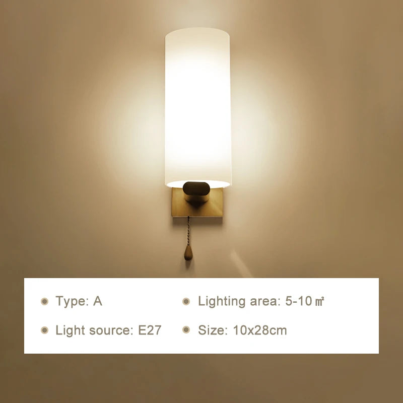 Modern LED Wall Lamps Wooden Lights Bedroom Bedside Stairs Corridor Interior Mounted Lighting Sconce Home Decor Light Fixtures