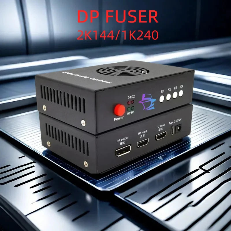 2K144/1K240 DMA 6th Fuser Video Overlay Box HDMI Display Support DMA Video Processor Fusion Unit Computer Components