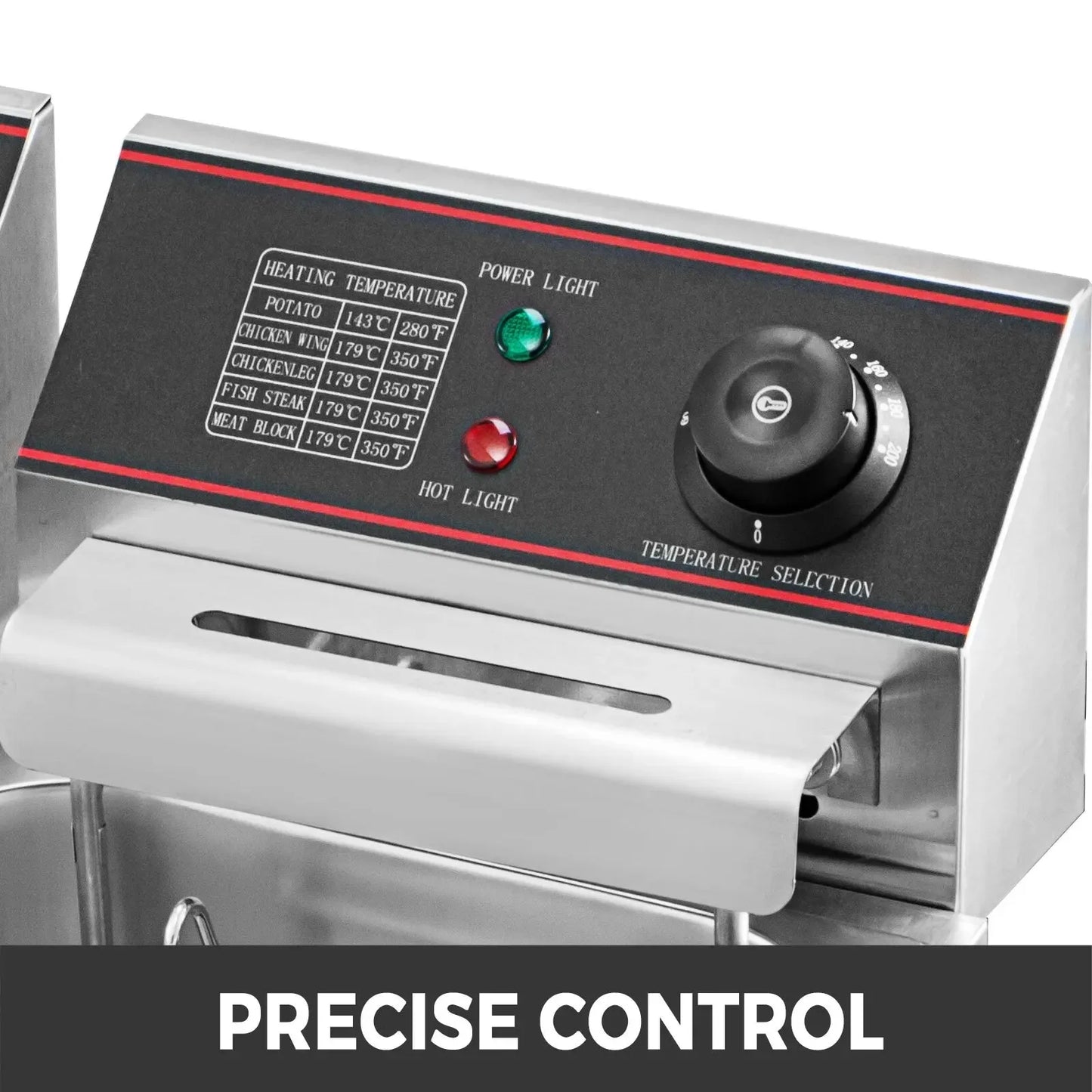 Electric Deep Fryers Dual Tanks 12L for Fast Food Restaurant or Camping Picnic Fried Chicken Frying Chips French Fries