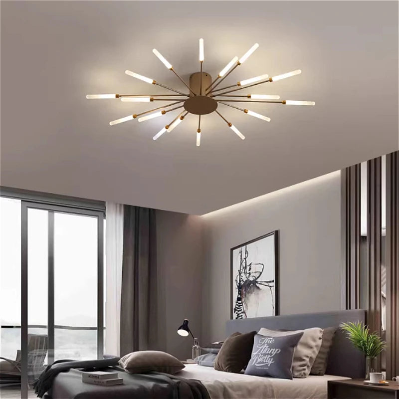 Modern Minimalist Metal Master Bedroom LED Ceiling Lamp Nordic Restaurant Dinning Room Ceiling Light Home Decor Ceiling Fixtures