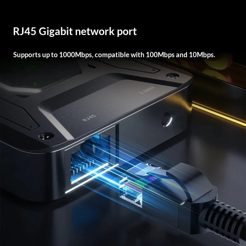 PIVA DS7 / DS7 Pro 7-in-1 Docking Station TypeC Adapter Docking Station HDMI 100W Fast Charge Audio With iPhone iPad Pro Custom