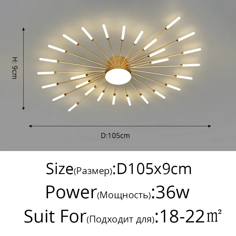 Modern Minimalist Metal Master Bedroom LED Ceiling Lamp Nordic Restaurant Dinning Room Ceiling Light Home Decor Ceiling Fixtures