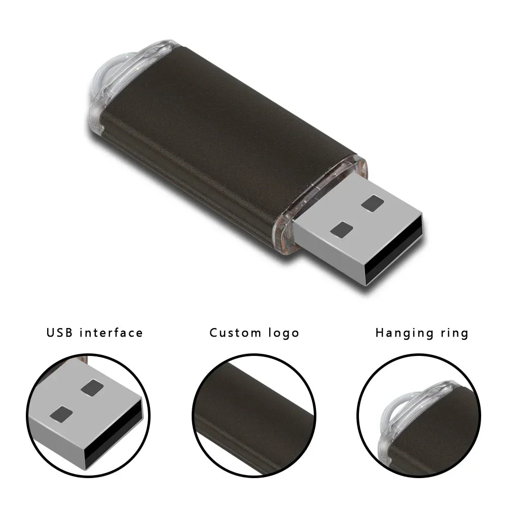 Free Custom Logo 20PCS/lot Pen Drive 8GB 4GB 2GB 1GB USB Flash Drive 16GB Flash Disk 128MB 256MB 512MB Memory Flash Disk 2.0