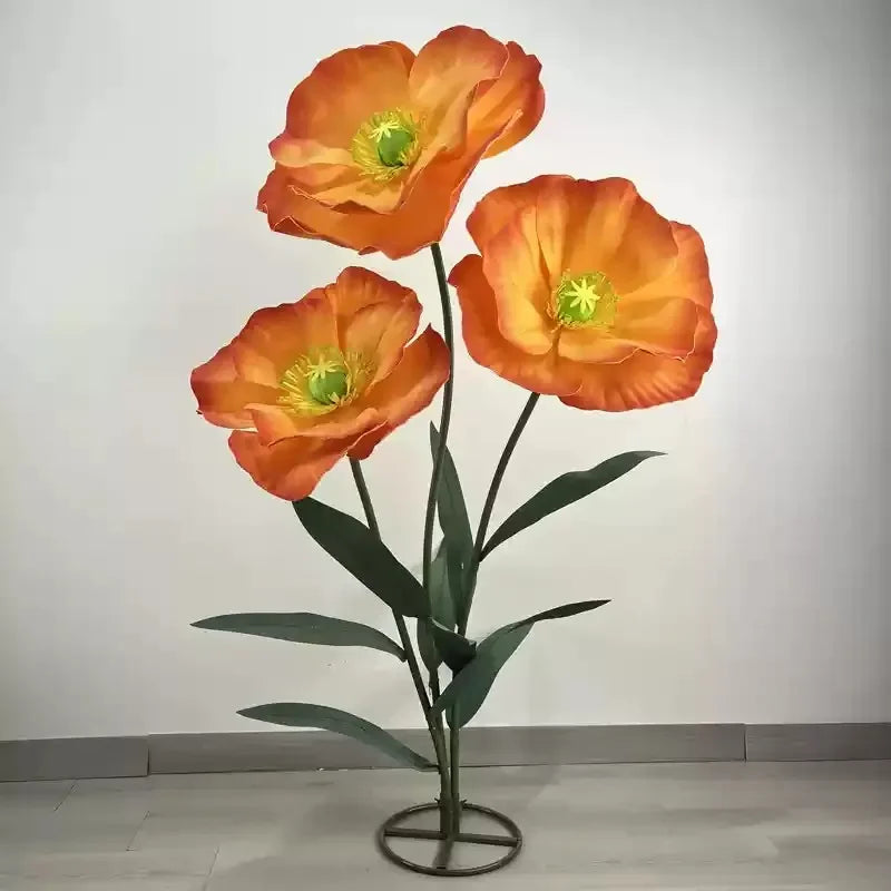 3PCS Large Paper Flowers Giant Artificial Flower Wedding Decoration Customized Artificial Flower Window Display Party Home Decor
