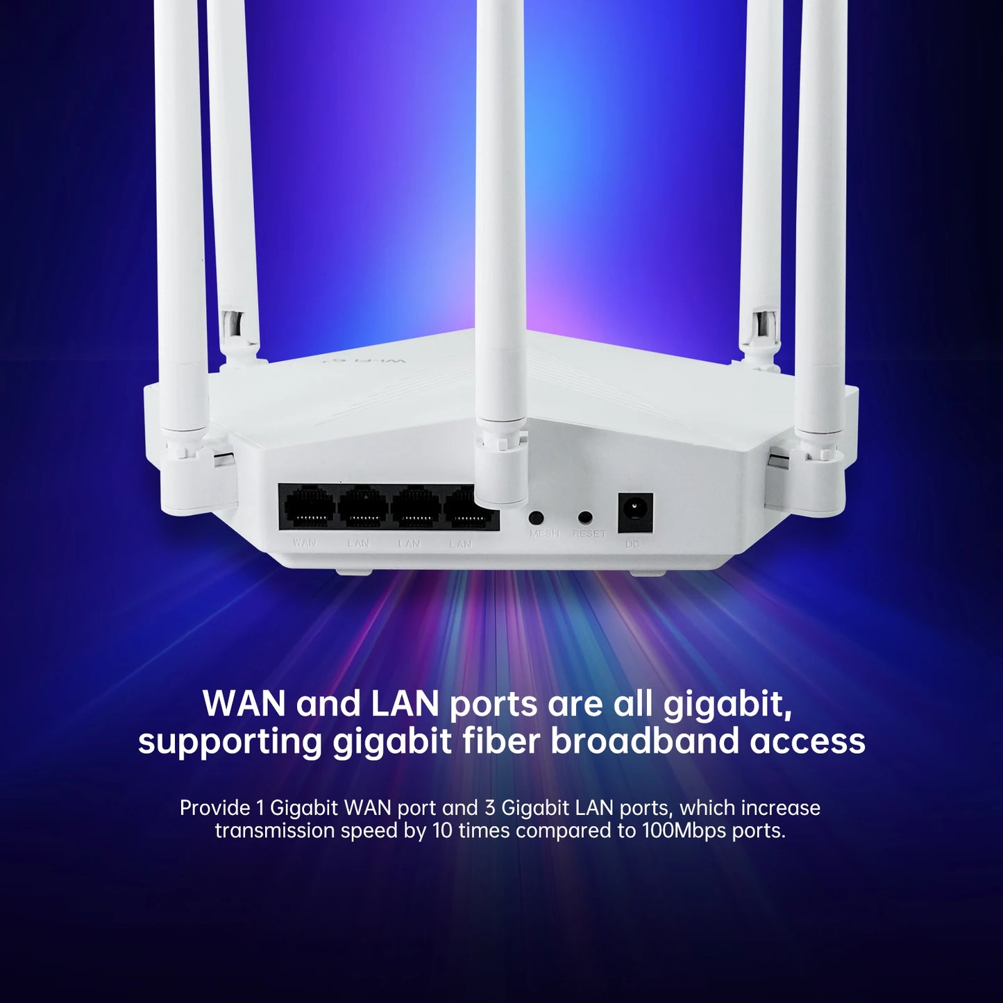 EDUP  RT2980 OPENWRT AX3000 3000Mbps Dual Band 2.4GHz 5GHz 802.11AX WIFI MIMO Gigabit WIFI6 Router EasyMesh Wide Signal Range