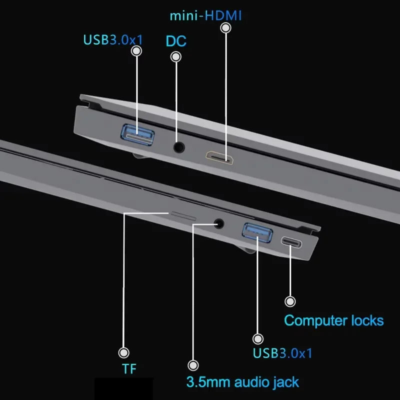 15.6" Intel Core i9 10980HK Laptop Computer Windows 11 Pro 16GB RAM 1TB 2TB SSD Notebook PC Portable Laptops Gaming Fingerprint