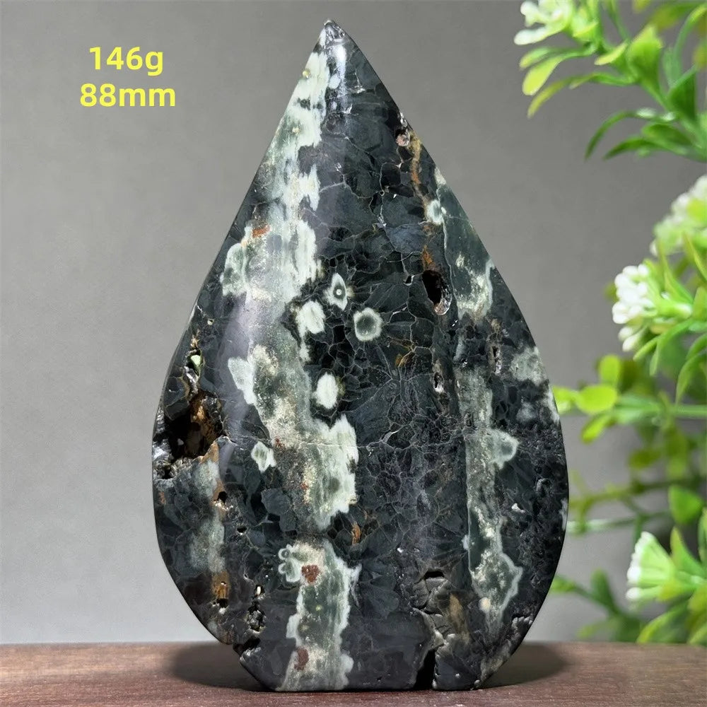 Natural Ancient Ocean Jasper Crystalline Cluster Free Form Torch Mineral Rock Spirit Energy Witchcraft Healing Home Decor Gift