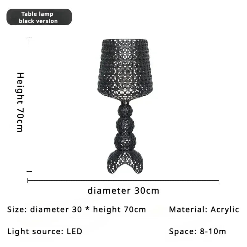 Italian Design Creative Floor Lamp Hollow Acrylic Modern Standing Light for Living Room Bedroom Home Decor LED