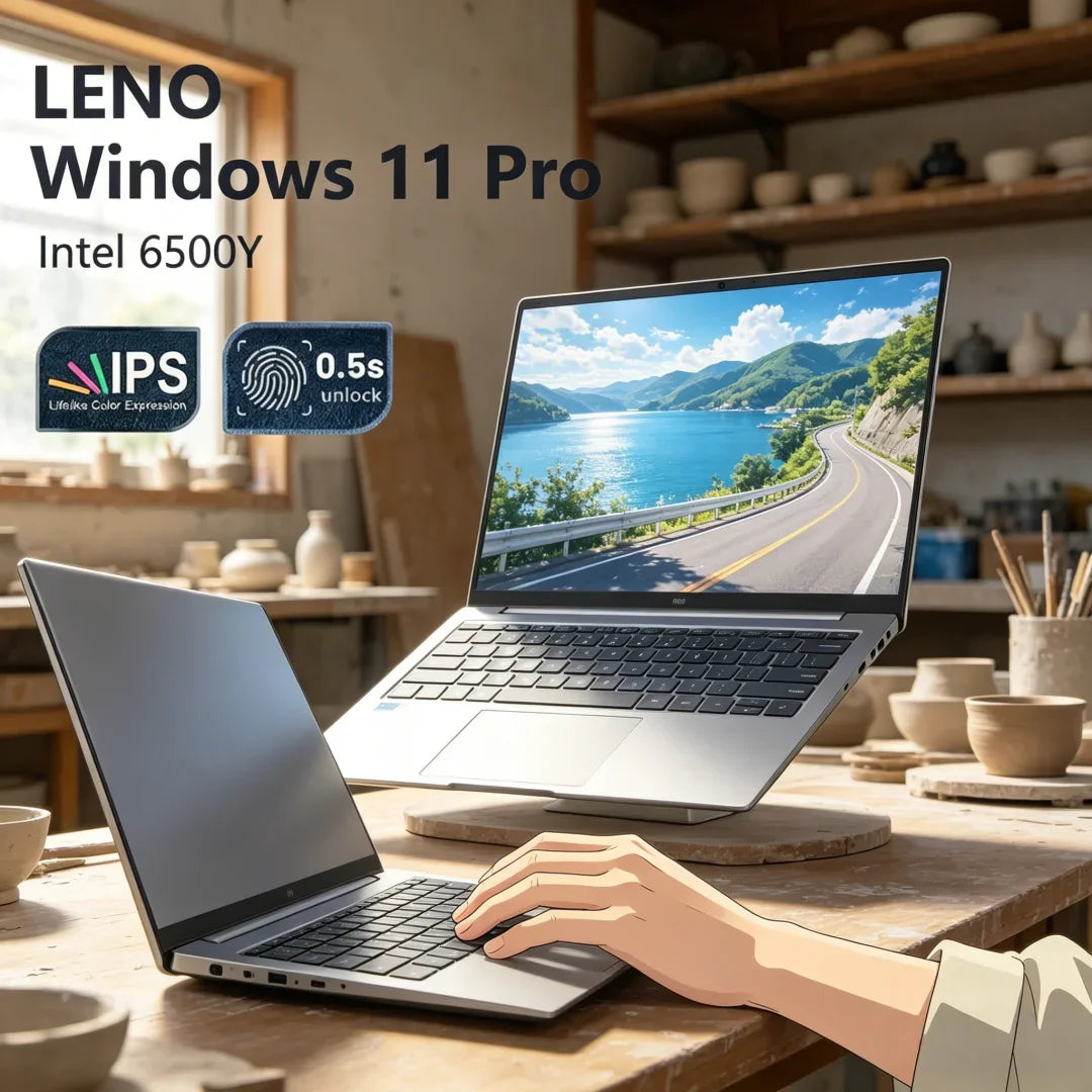 Sleek New 15.6 Inch Laptop 32GB DDR3 512GB 1TB 2TB SSD Windows11 Notebook PC Intel 6500Y Office Gamer Backlit Computer