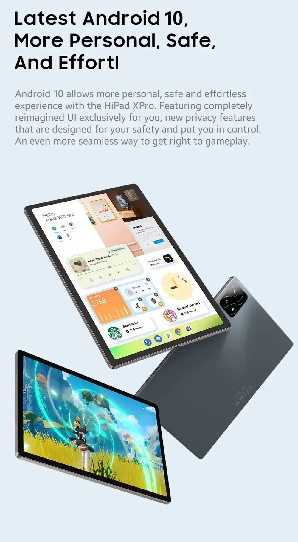 2026 Original Pad 7S Pro Tablet 10.1" HD Android 4GB+32GB Global Version Gaming Tab 4000mAh Dual SIM Children Kids Tablet PC