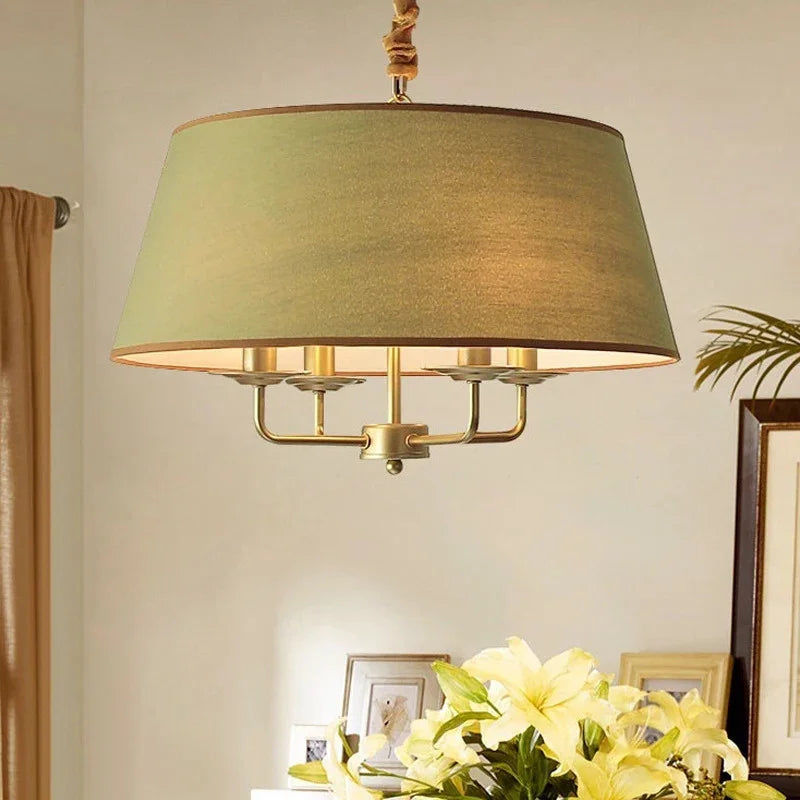 American Retro Living Room Pendant Lights Home Decor Hanging Lamp Dining Room Modern Led Light Fixtures Suspension Luminaire