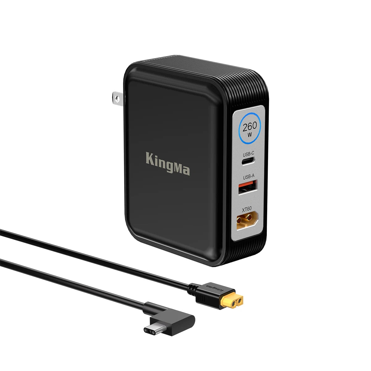 260W GaN Charger for Razer Blade 14, Portable Gaming Laptop Adapter (20V/13A), PD 3.0 Foldable Fast Charger Power Supply