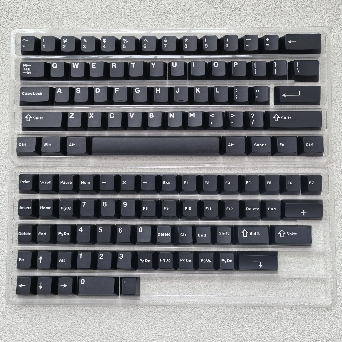 120 Keys Minimalist Style White Double Shot PBT Keycaps Cherry Profile Key cap for Cherry MX Switches Mechanical Gaming Keyboard