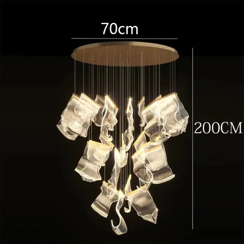 Modern home decor led lights pendant light lamps forstaircase Chandeliers for living room hanging light indoor lighting