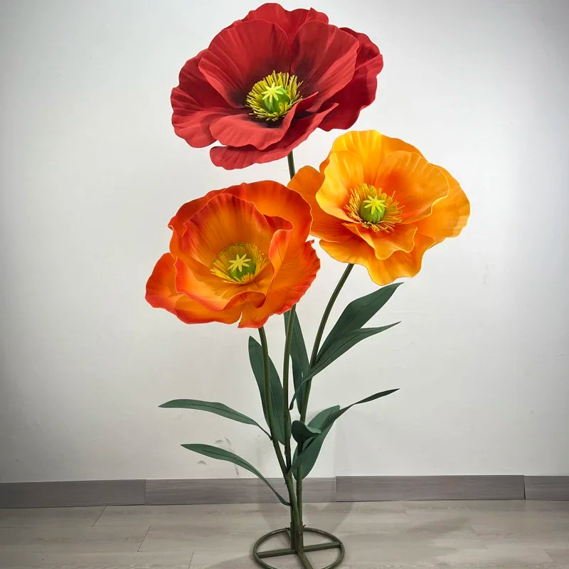 3PCS Large Paper Flowers Giant Artificial Flower Wedding Decoration Customized Artificial Flower Window Display Party Home Decor