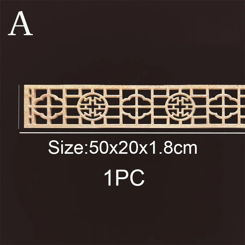 Decorative Wood Molding wood Carved Corner Onlay Applique Frame Cabinet Home Decor Figurines Wall Art Furniture Accessories