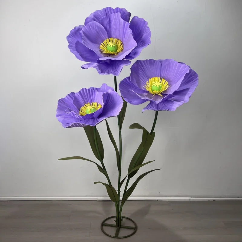 3PCS Large Paper Flowers Giant Artificial Flower Wedding Decoration Customized Artificial Flower Window Display Party Home Decor