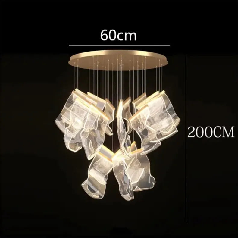 Modern home decor led lights pendant light lamps forstaircase Chandeliers for living room hanging light indoor lighting