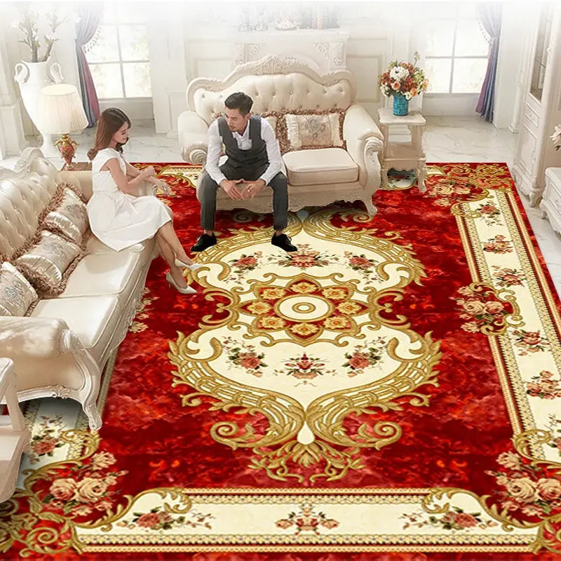 Luxury Carpets for Living Room 160x230 Flannel Customizable Soft Rugs European Bedroom Decor Home Alfombra Plush Non-slip Mat