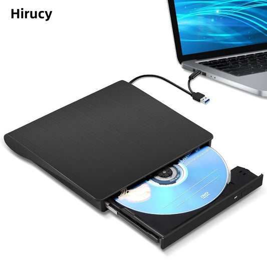 USB 3.0 USB C External CD/DVD RW Drive Read Burner Portable DVD Player Optical Drives For Laptop PC Windows 11 10 Linux MacOS