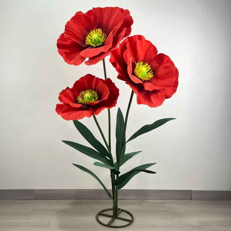 3PCS Large Paper Flowers Giant Artificial Flower Wedding Decoration Customized Artificial Flower Window Display Party Home Decor