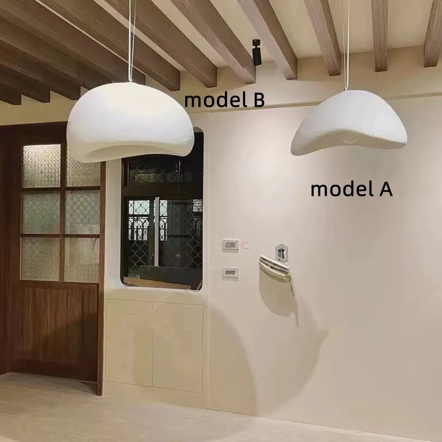 Wabi Sabi Ceiling Chandelier Living Dining Room Nordic Pendant Lights Lustre E27 Bar Loft Suspend Lamps Home Decor Hanging Light