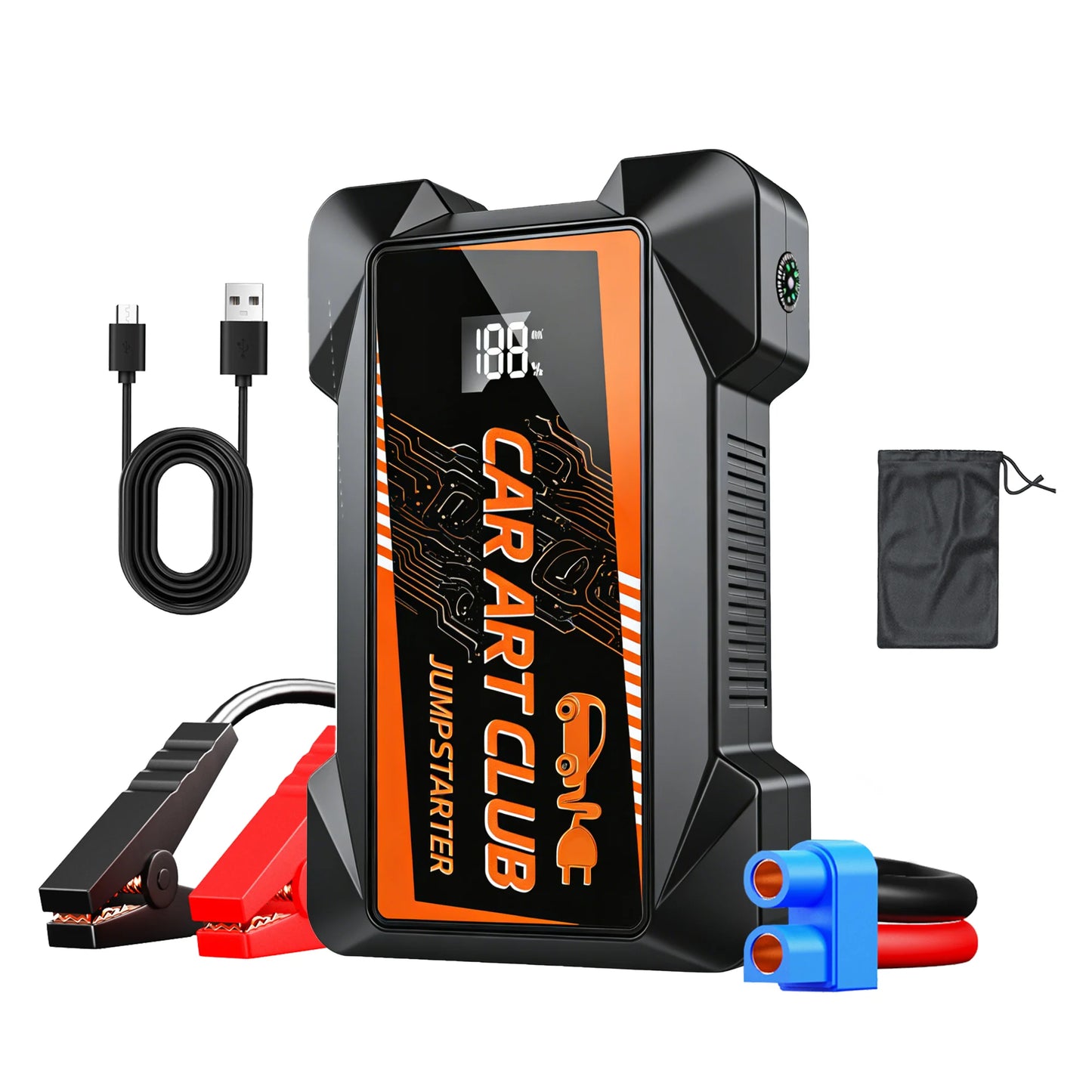 NEW 6000A Car Jump Starter Power Bank 12V Portable Car Battery Booster Charger Starting Device Petrol Diesel-powered Car Starter