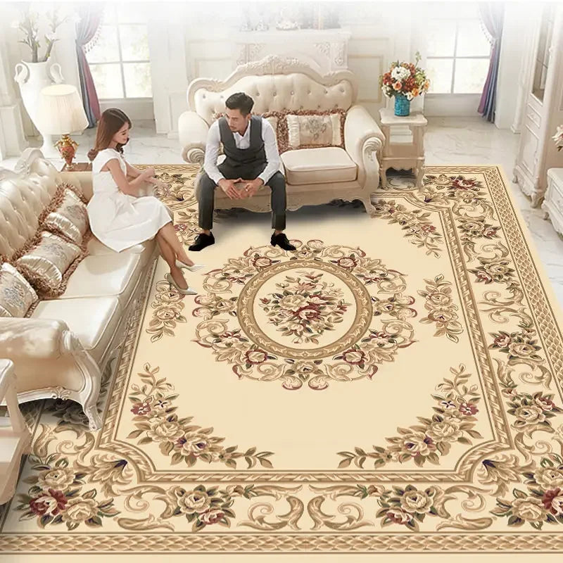 Luxury Carpets for Living Room 160x230 Flannel Customizable Soft Rugs European Bedroom Decor Home Alfombra Plush Non-slip Mat